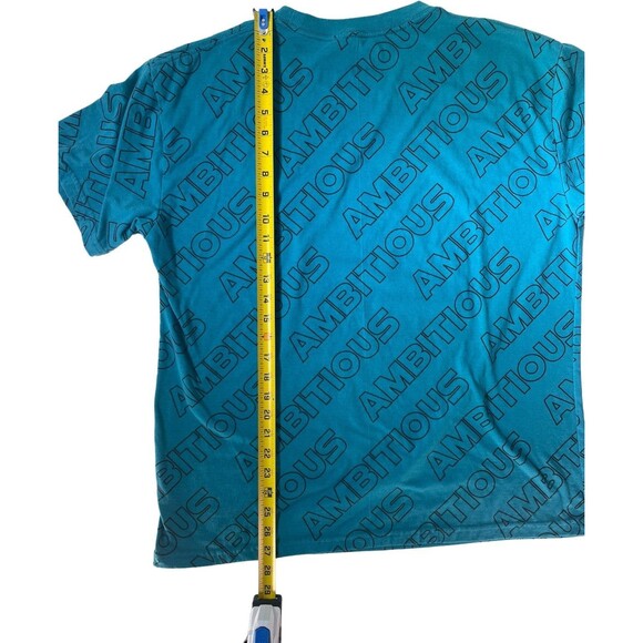 RGSTR Ambitious Turquoise Graphic T-shirt Empowering Streetwear Urban Hip Hop XL - Picture 7 of 8